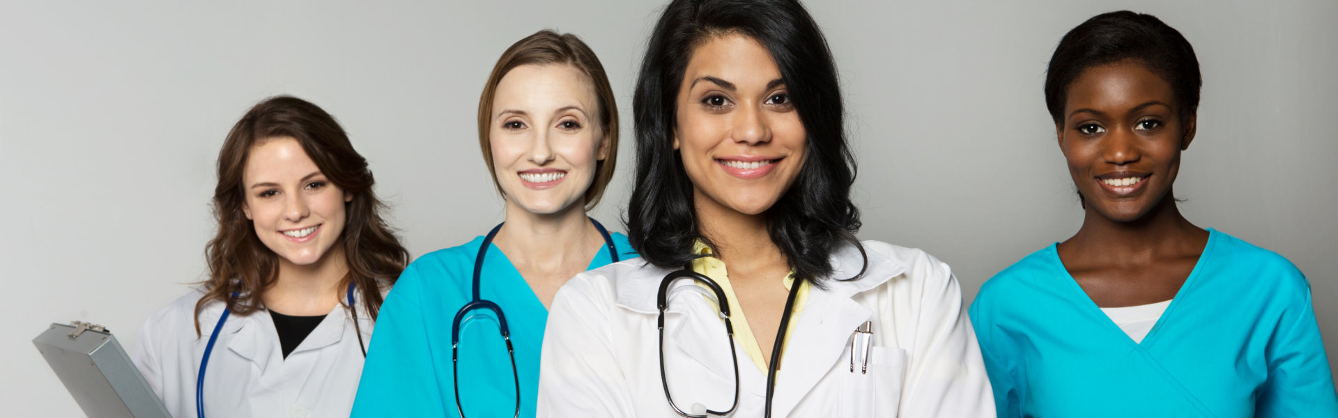 doctor and nurses smiling